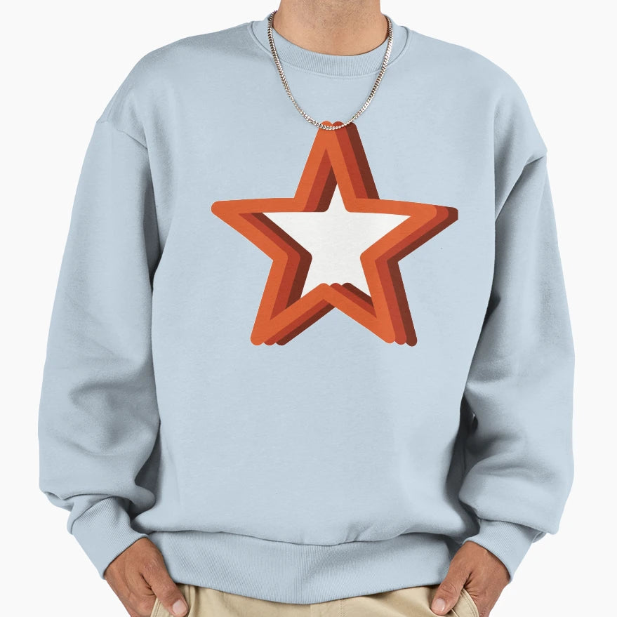 Red Star Sweatshirt - Unique Graphic for Adults - T-Shirt, Sweatshirt, Hoodie