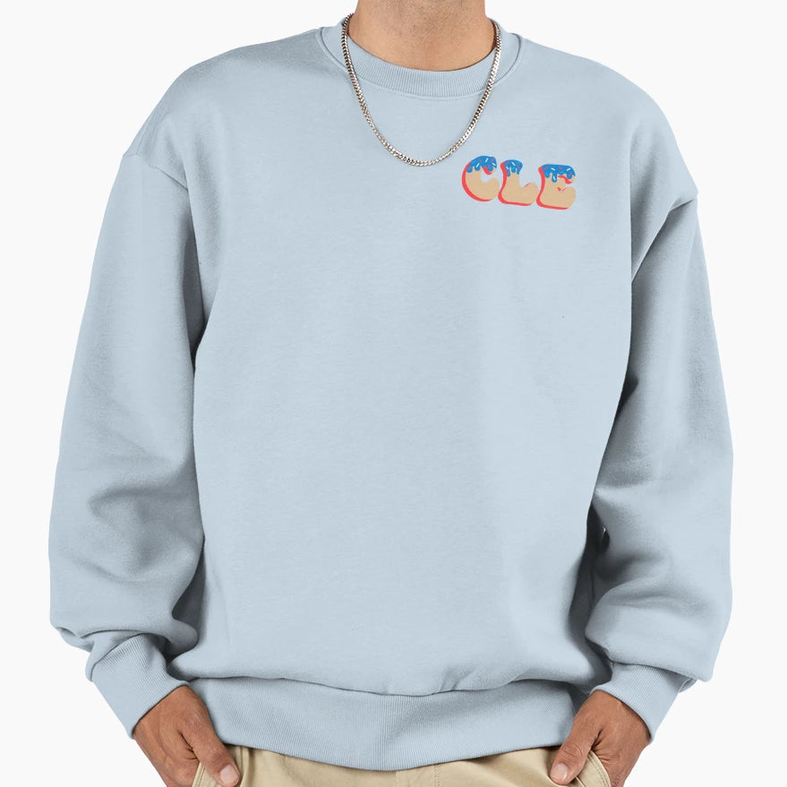Cle Baseball Donut Sweatshirt - Graphic Print Men Women - T-Shirt, Sweatshirt, Hoodie