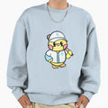 Duck Dressed As Baseball Player Sweatshirt - Custom Art Print Men Women - T-Shirt, Sweatshirt, Hoodie
