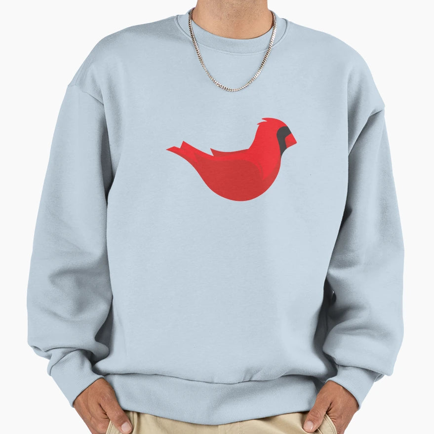 Red Bird Cardinal Sweatshirt - Casual Everyday Wear Unisex - T-Shirt, Sweatshirt, Hoodie