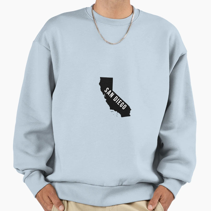 San Diego California State Sweatshirt - Streetwear Style for Adults - T-Shirt, Sweatshirt, Hoodie