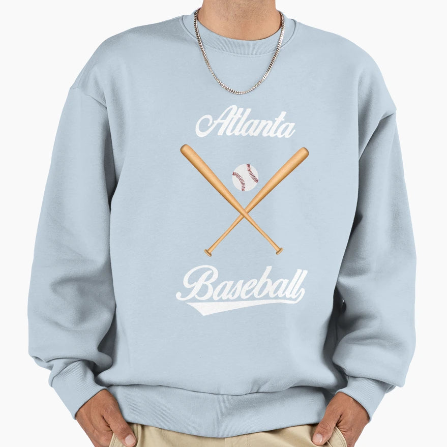 Atlanta Baseball And T-Shirt - Streetwear Style Men Women - T-Shirt, Sweatshirt, Hoodie