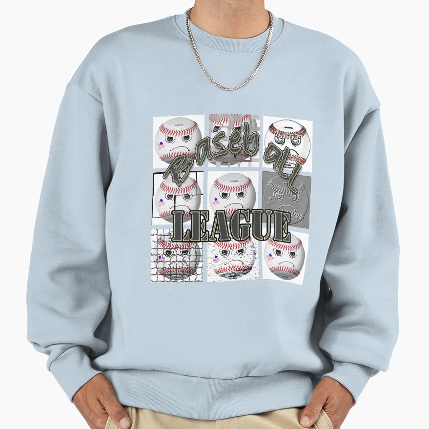 Baseball Sweatshirt - Aesthetic Graphic Unisex - T-Shirt, Sweatshirt, Hoodie