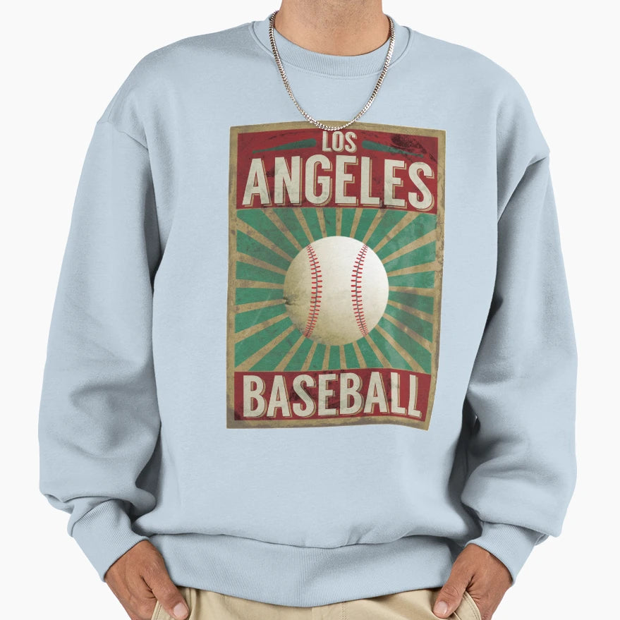 Los Angeles Baseball Artwork Sweatshirt - Streetwear Style for Adults - T-Shirt, Sweatshirt, Hoodie