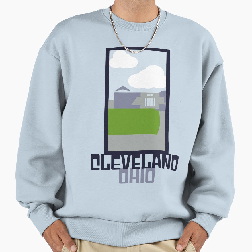 Cleveland Skyline Sweatshirt - Trendy Graphic for Adults - T-Shirt, Sweatshirt, Hoodie