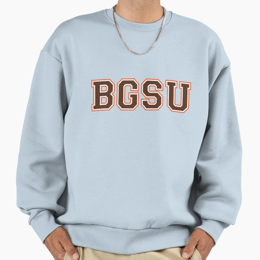 Bgsu Varsity Font Sweatshirt - Aesthetic Graphic Men Women - T-Shirt, Sweatshirt, Hoodie