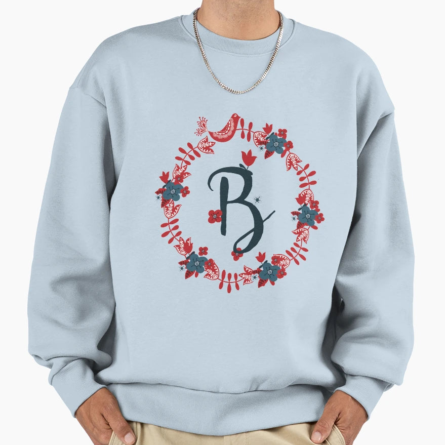 Scandinavian Monogram B Sweatshirt - Novelty Apparel Unisex - T-Shirt, Sweatshirt, Hoodie