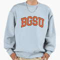 Bgsu College Font Curved Sweatshirt - Custom Art Print for Adults - T-Shirt, Sweatshirt, Hoodie