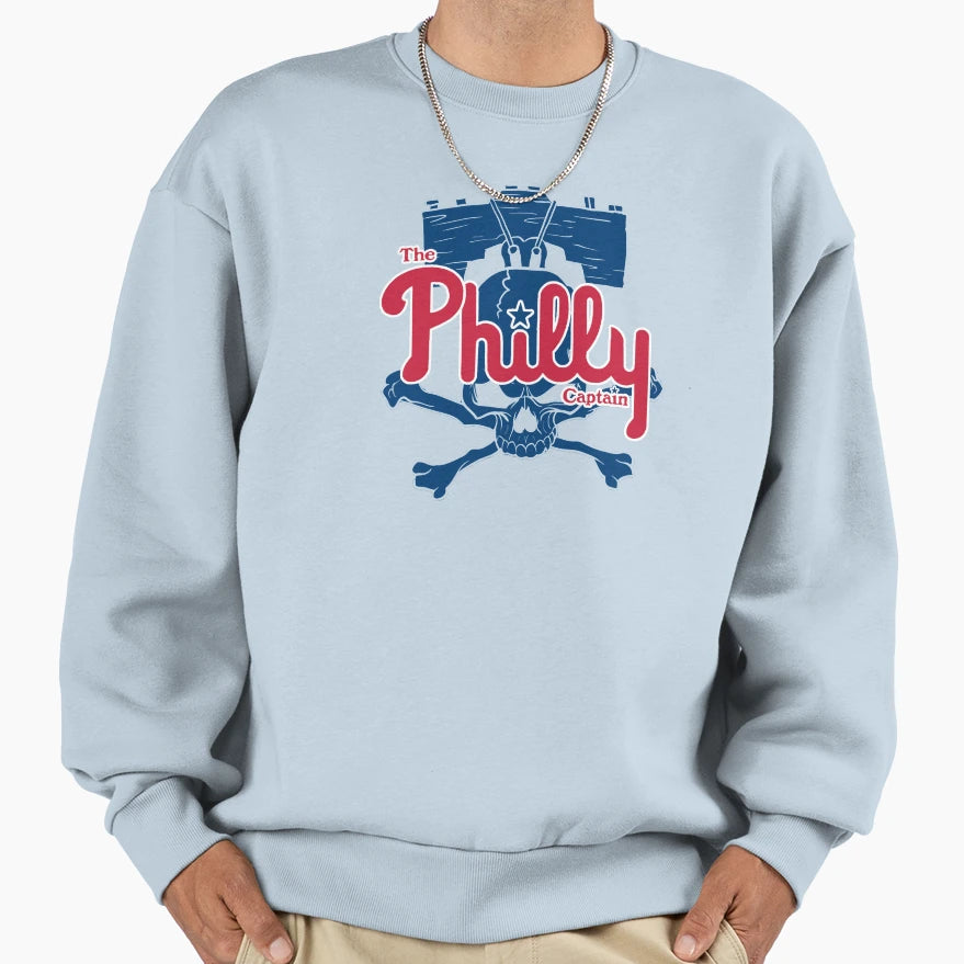 Philly Captain Slugger Logo Sweatshirt - Graphic Print for Adults - T-Shirt, Sweatshirt, Hoodie