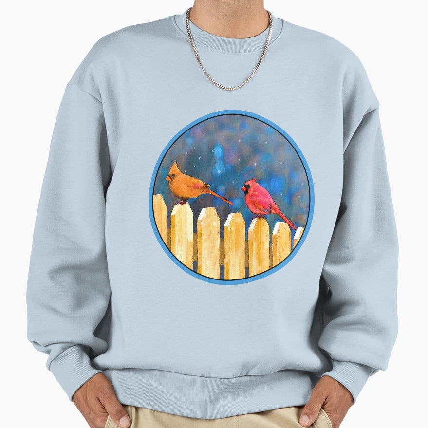 Cardinals Fence Sweatshirt - Casual Everyday Wear Men Women - T-Shirt, Sweatshirt, Hoodie