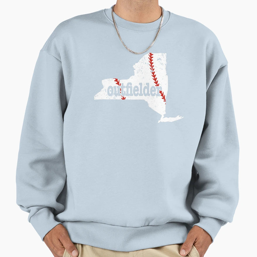 New York Outfield Softball Sweatshirt - Fun Novelty Design Men Women - T-Shirt, Sweatshirt, Hoodie