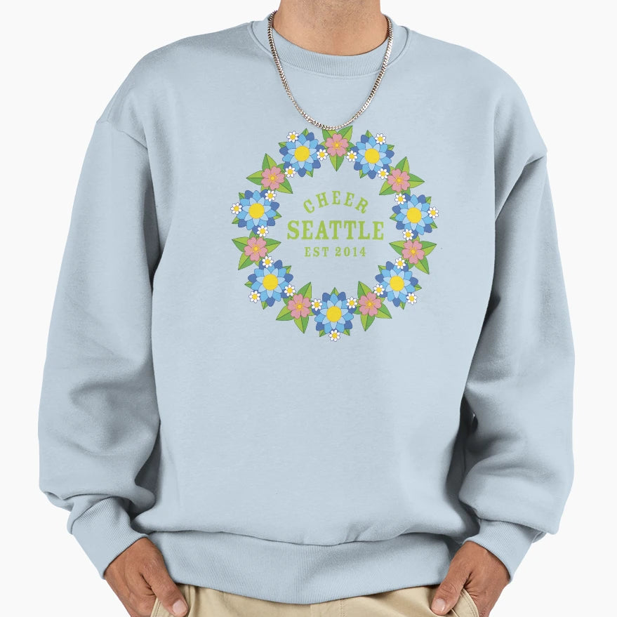 Spring Forward Cheer Seattle Green Sweatshirt - Graphic Print for Adults - T-Shirt, Sweatshirt, Hoodie
