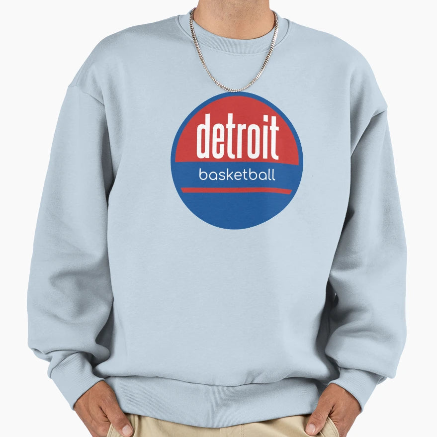 Detroit Basketball Sweatshirt - Unique Graphic Men Women - T-Shirt, Sweatshirt, Hoodie