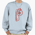 Scary Initial Monogram P Sweatshirt - Aesthetic Graphic Unisex - T-Shirt, Sweatshirt, Hoodie