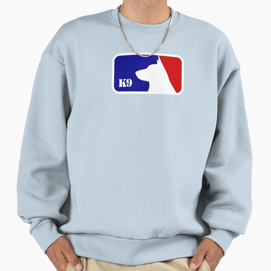 Police K9 Patriotic Red Blue Sweatshirt - Novelty Apparel for Adults - T-Shirt, Sweatshirt, Hoodie