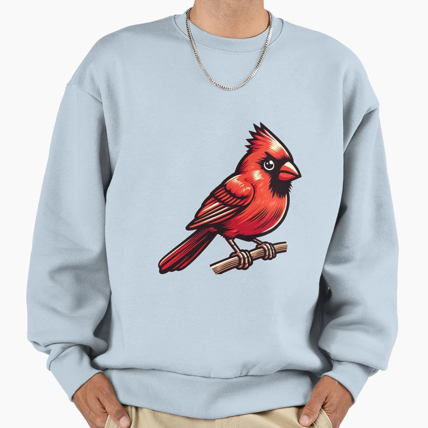 Northern Cardinal Bird Sweatshirt - Aesthetic Graphic Unisex - T-Shirt, Sweatshirt, Hoodie