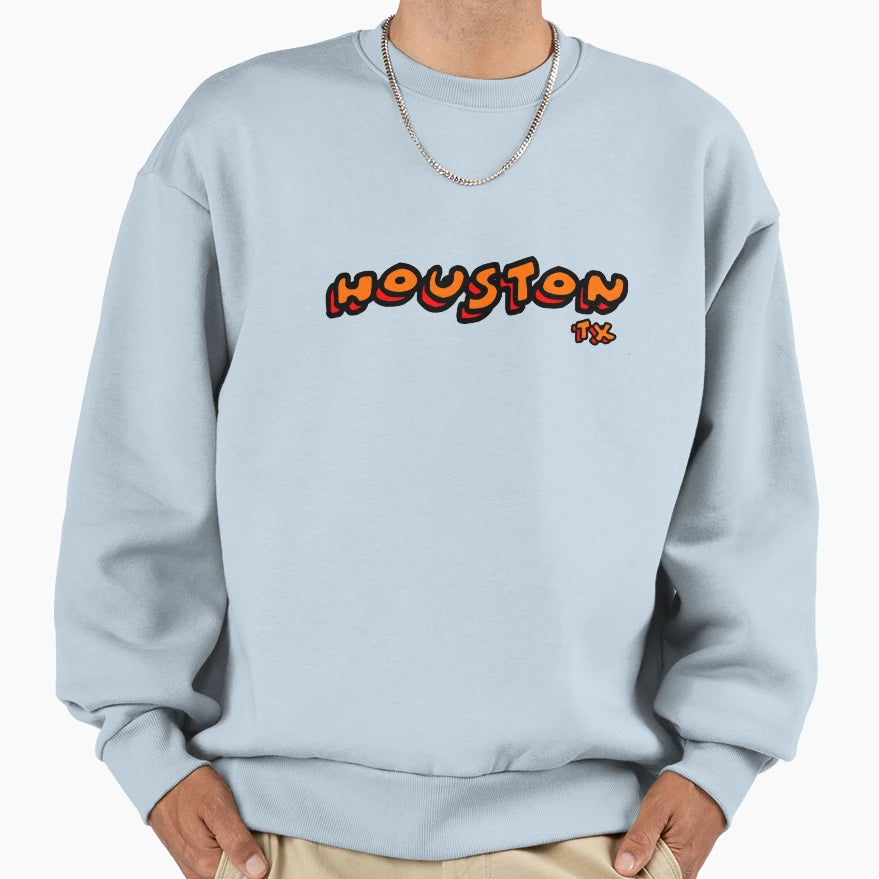 Houston Bubble Sweatshirt - Streetwear Style for Adults - T-Shirt, Sweatshirt, Hoodie