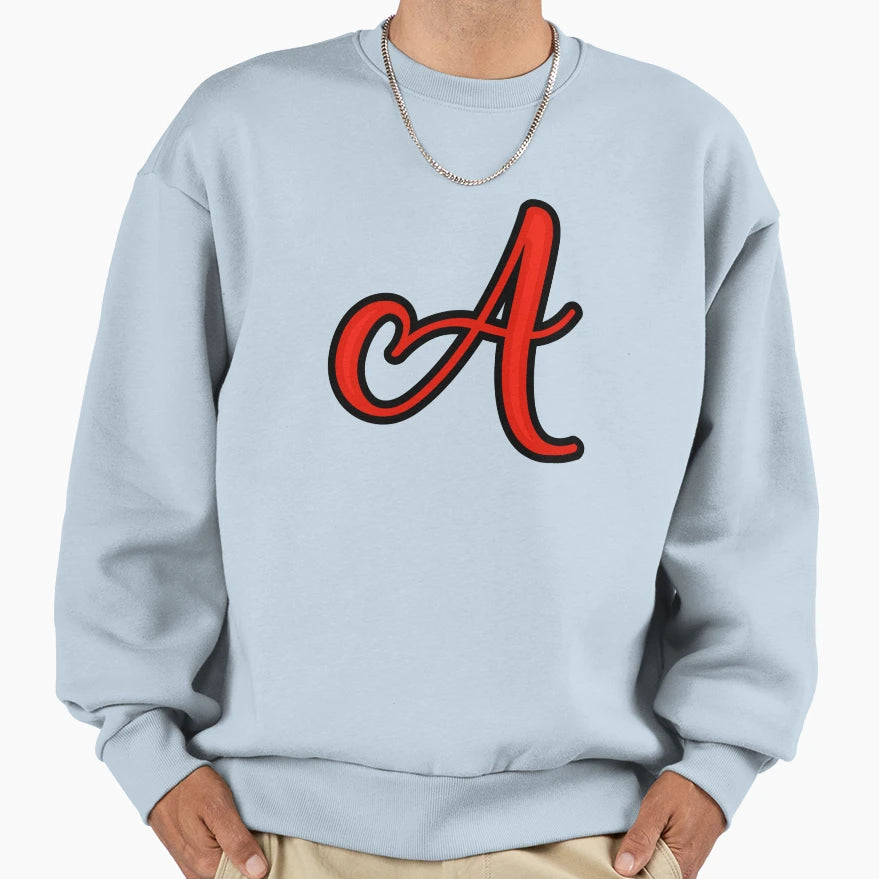 Initial Monogram Sweatshirt - Minimalist Print Unisex - T-Shirt, Sweatshirt, Hoodie
