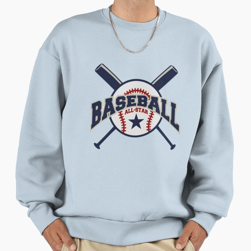 Baseball All Star Sweatshirt - Graphic Print Unisex - T-Shirt, Sweatshirt, Hoodie
