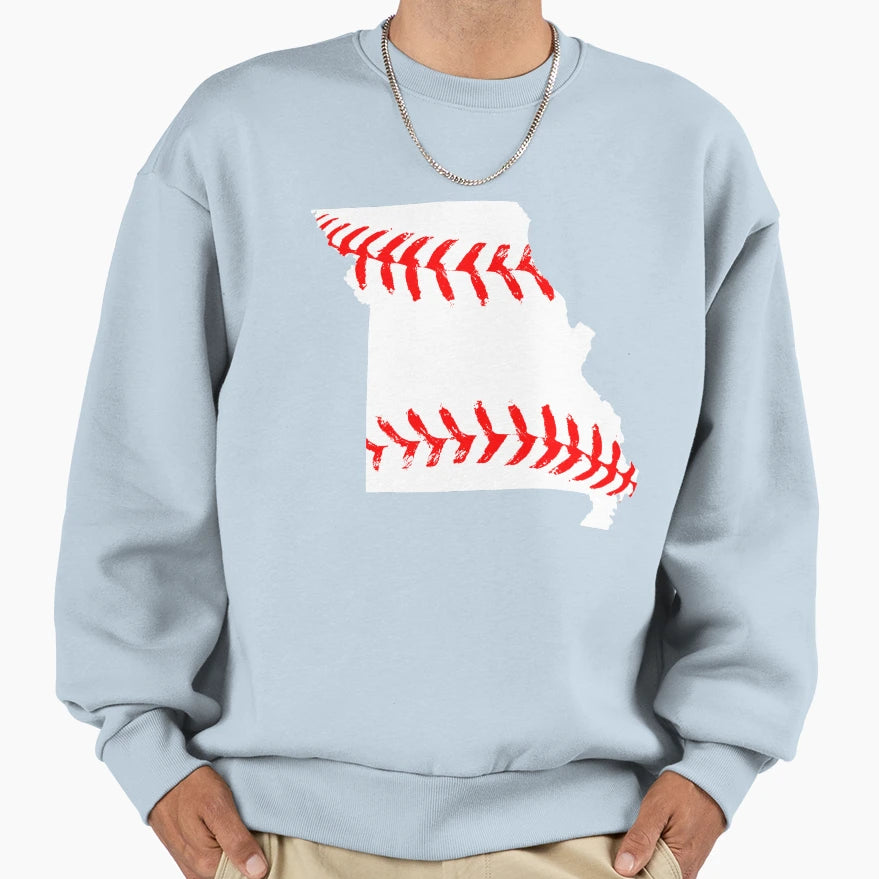 Missouri Baseball Sweatshirt - Unique Graphic Men Women - T-Shirt, Sweatshirt, Hoodie