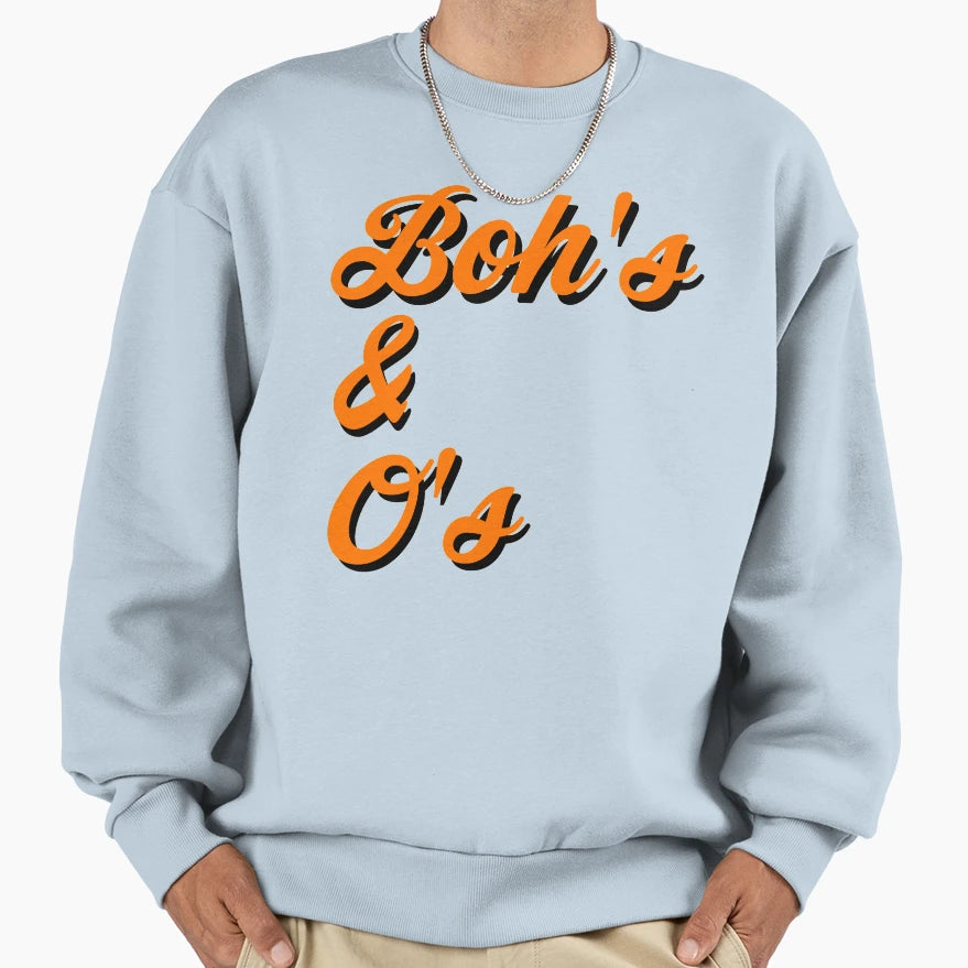 Baltimore Bohs Os Inverted Sweatshirt - Trendy Graphic for Adults - T-Shirt, Sweatshirt, Hoodie