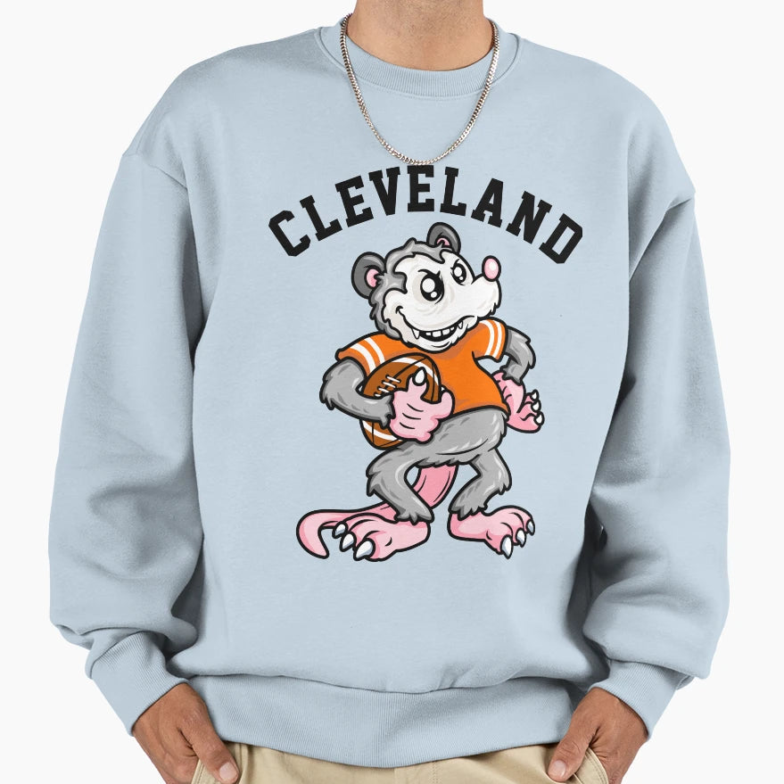 Cleveland Football Rally Possum Fans Sweatshirt - Trendy Graphic Men Women - T-Shirt, Sweatshirt, Hoodie