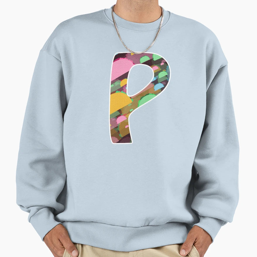 Letter P Epic Mexican Taco Sweatshirt - Fun Novelty Design for Adults - T-Shirt, Sweatshirt, Hoodie