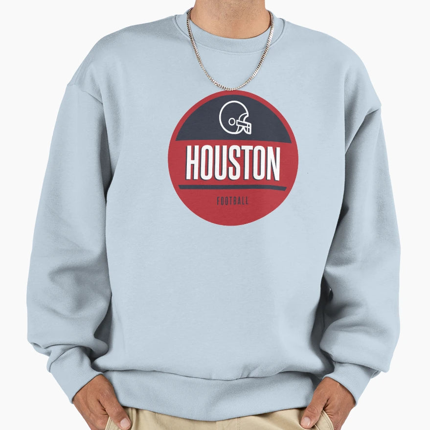 Houston Football Sweatshirt - Fun Novelty Design for Adults - T-Shirt, Sweatshirt, Hoodie