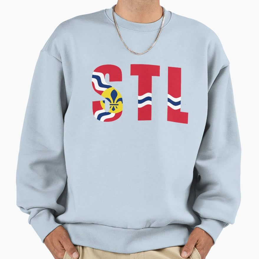 Stl Flag Sweatshirt - Novelty Apparel Men Women - T-Shirt, Sweatshirt, Hoodie