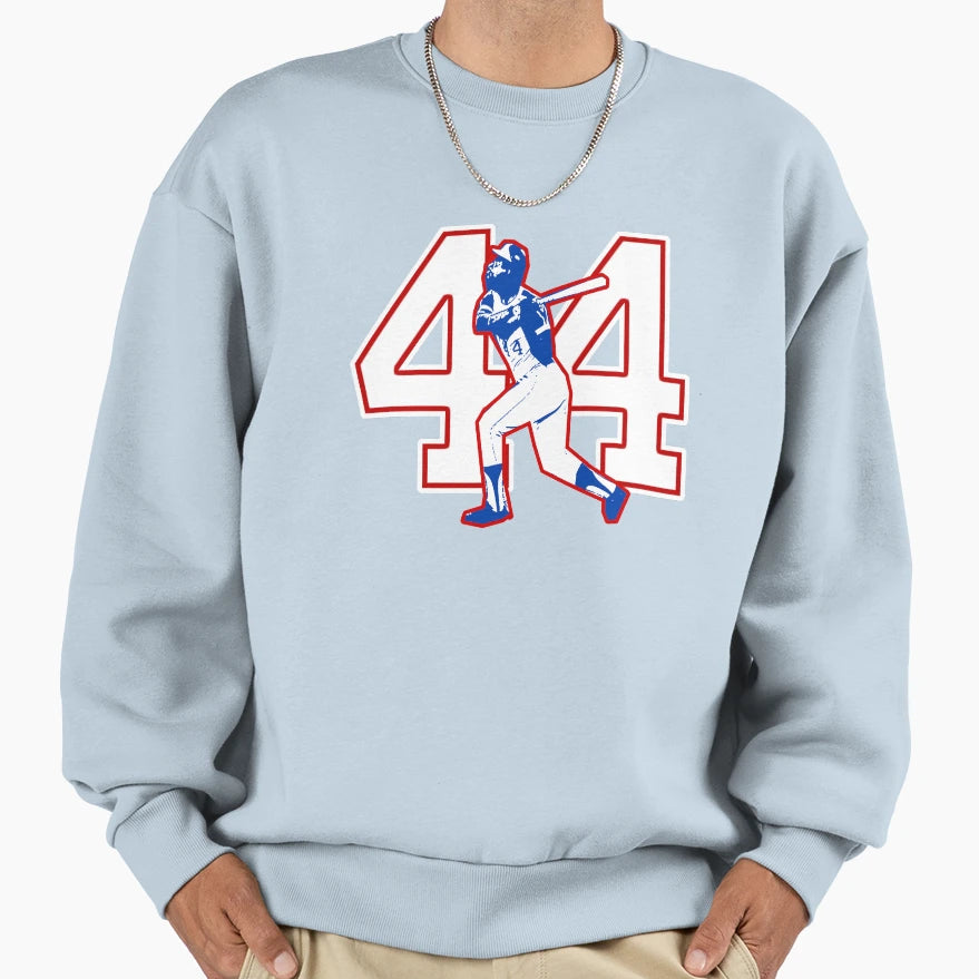 Hammerin Hank Home Run 755 Old School T-Shirt - Unique Graphic Unisex - T-Shirt, Sweatshirt, Hoodie