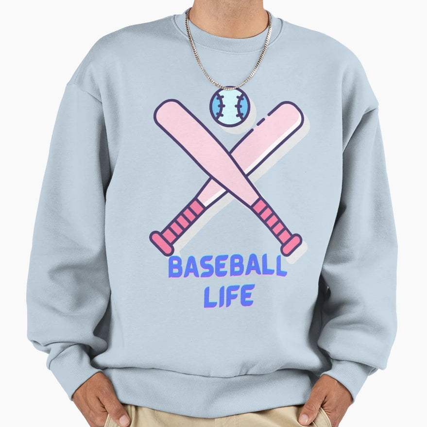 Baseball Life T-Shirt - Aesthetic Graphic Men Women - T-Shirt, Sweatshirt, Hoodie