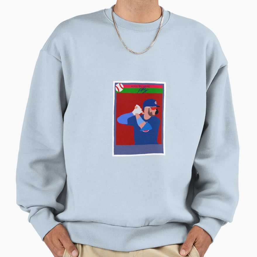 Kris Bryant Baseball Card Sweatshirt - Graphic Print Unisex - T-Shirt, Sweatshirt, Hoodie