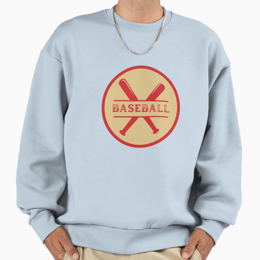 Baseball Red Sweatshirt - Streetwear Style Men Women - T-Shirt, Sweatshirt, Hoodie