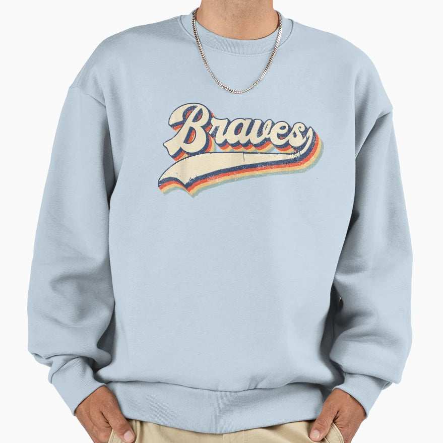 Braves Sports Name Gift Sweatshirt - Fun Novelty Design for Adults - T-Shirt, Sweatshirt, Hoodie