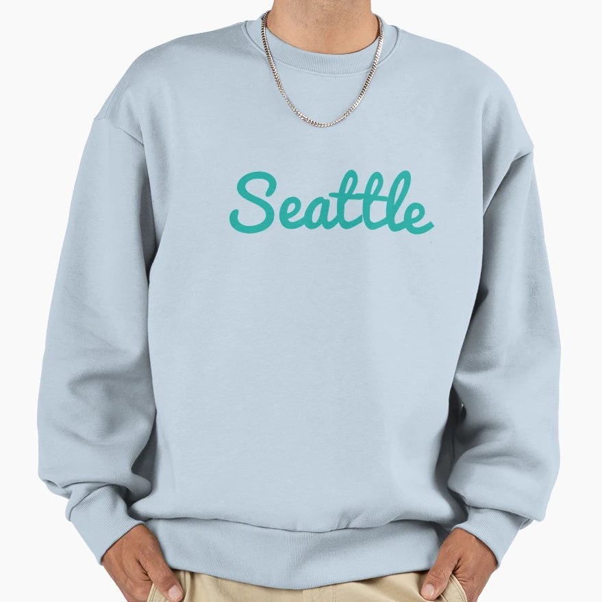 Seattle Green Sweatshirt - Streetwear Style Unisex - T-Shirt, Sweatshirt, Hoodie