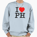 I Heart Ph Philippines Sweatshirt - Novelty Apparel Unisex - T-Shirt, Sweatshirt, Hoodie