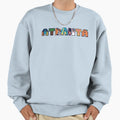 Atlanta Block Text Skyline Big Sweatshirt - Fun Novelty Design for Adults - T-Shirt, Sweatshirt, Hoodie