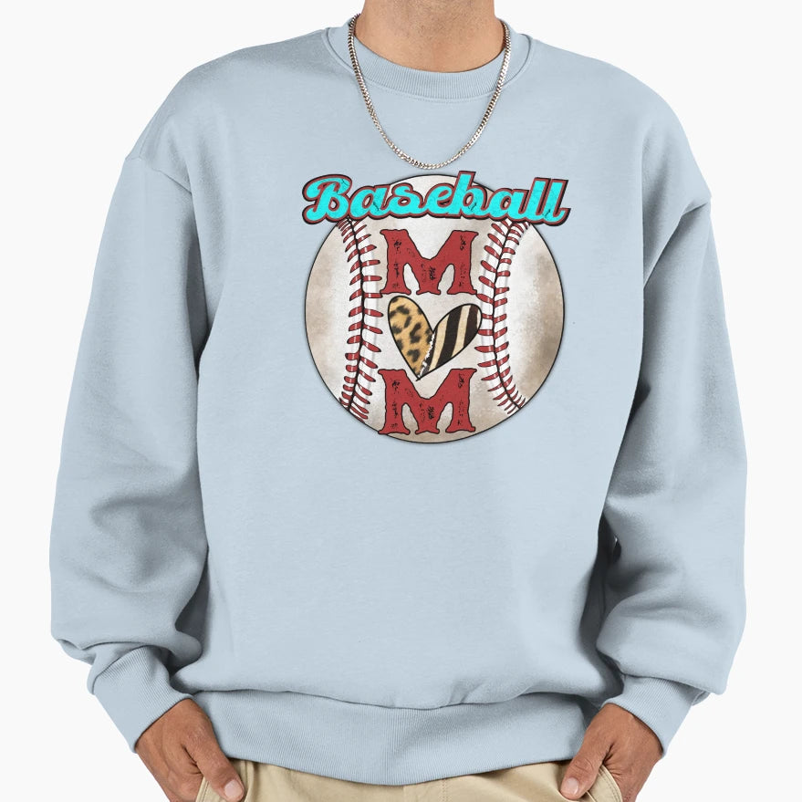Baseball Mom Sweatshirt - Casual Everyday Wear for Adults - T-Shirt, Sweatshirt, Hoodie