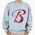 Letter B Red Rose Sweatshirt - Trendy Graphic Unisex - T-Shirt, Sweatshirt, Hoodie