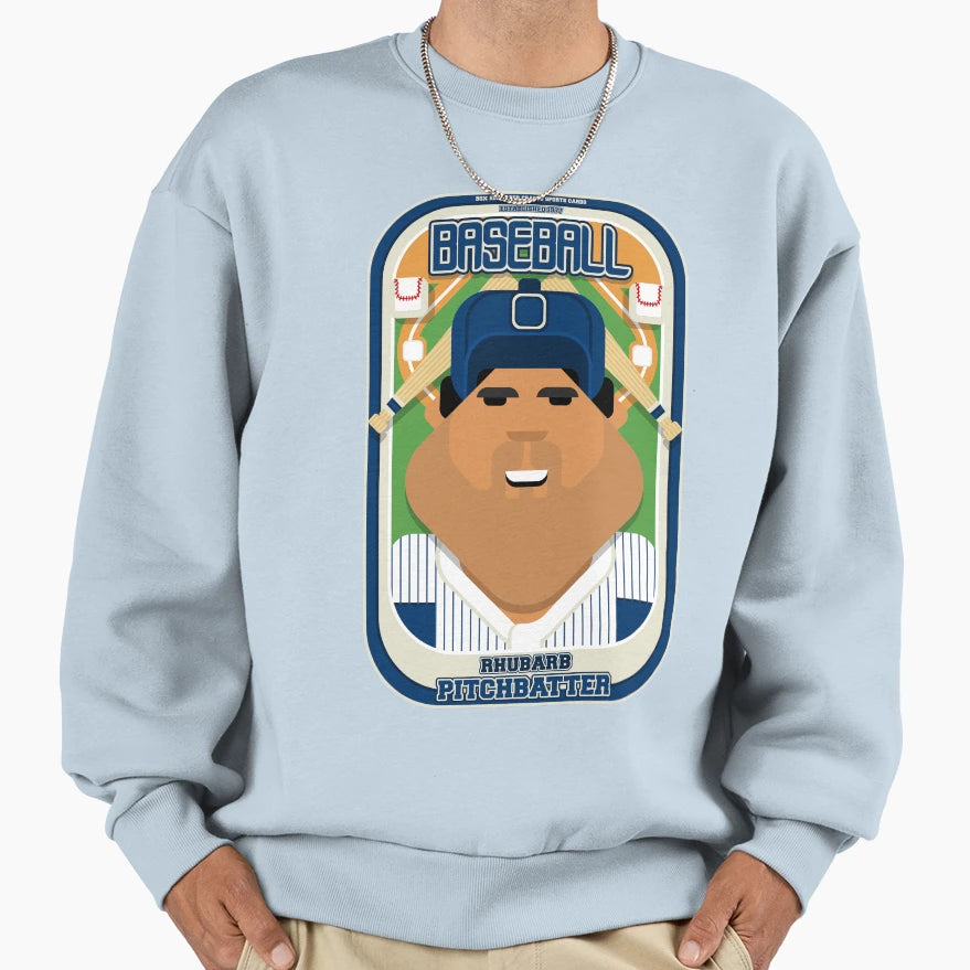 Baseball Blue Pinstripes Sweatshirt - Casual Everyday Wear for Adults - T-Shirt, Sweatshirt, Hoodie