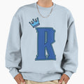 Blue Letter R Sweatshirt - Fun Novelty Design for Adults - T-Shirt, Sweatshirt, Hoodie