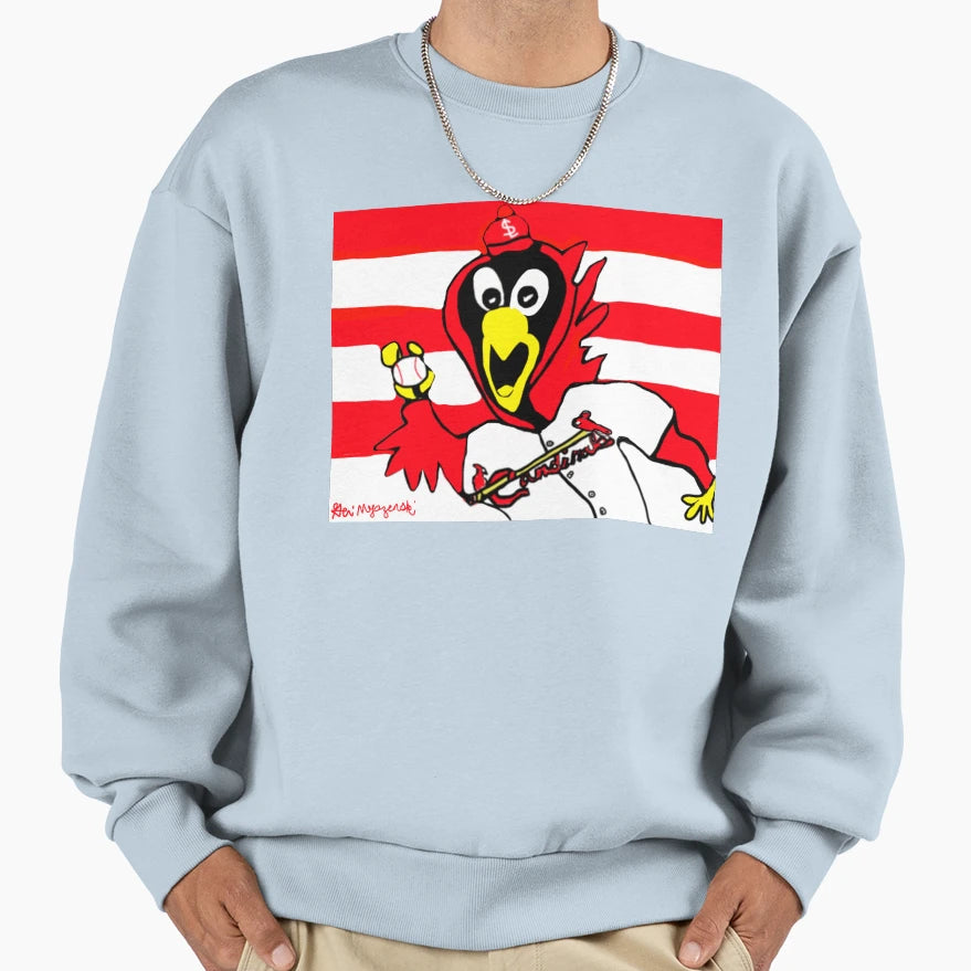St Louis Cardinals Fredbird Mlb Sweatshirt - Minimalist Print for Adults - T-Shirt, Sweatshirt, Hoodie