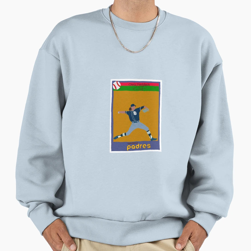 Chris Paddack Baseball Card Sweatshirt - Graphic Print for Adults - T-Shirt, Sweatshirt, Hoodie