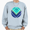 Turquoise Sweatshirt - Minimalist Print for Adults - T-Shirt, Sweatshirt, Hoodie