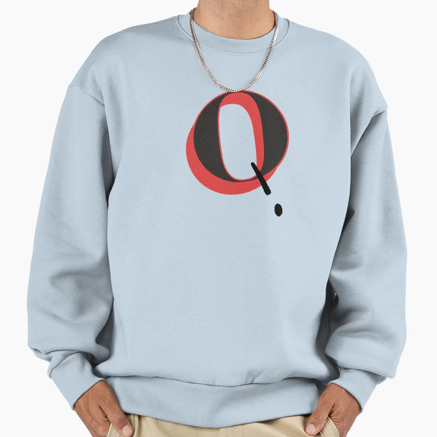 Q Yes We Are Sweatshirt - Minimalist Print for Adults - T-Shirt, Sweatshirt, Hoodie