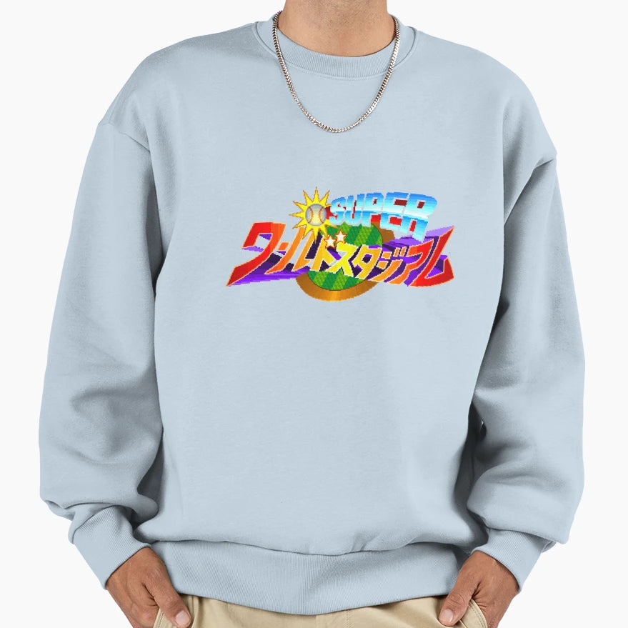 Super World Stadium Sweatshirt - Aesthetic Graphic Men Women - T-Shirt, Sweatshirt, Hoodie