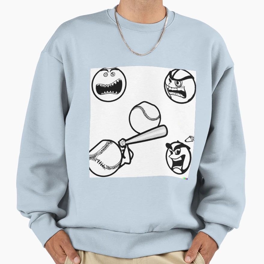 Baseball Only Sport Where You Can Sweatshirt - Streetwear Style for Adults - T-Shirt, Sweatshirt, Hoodie