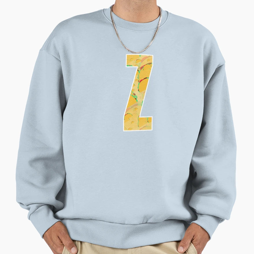 Letter Z Awesome Taco Pattern Sweatshirt - Graphic Print Unisex - T-Shirt, Sweatshirt, Hoodie