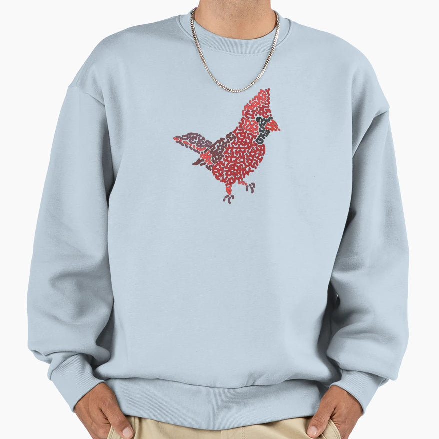 Red Bird Red Cardinal Sweatshirt - Casual Everyday Wear for Adults - T-Shirt, Sweatshirt, Hoodie