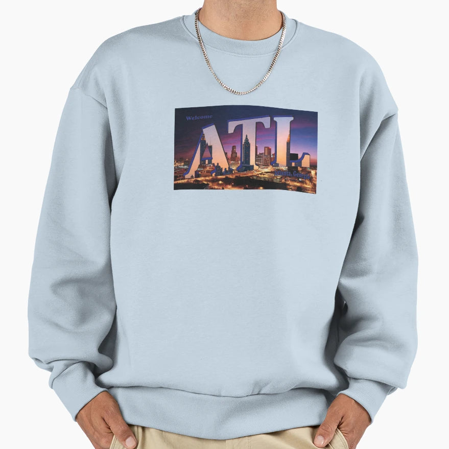 Welcome To Atlanta Sweatshirt - Graphic Print Men Women - T-Shirt, Sweatshirt, Hoodie
